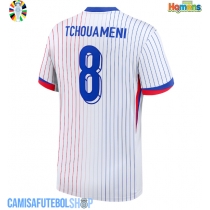 Camisa de time de futebol França Aurelien Tchouameni #8 Replicas 2º Equipamento Europeu 2024 Manga Curta
